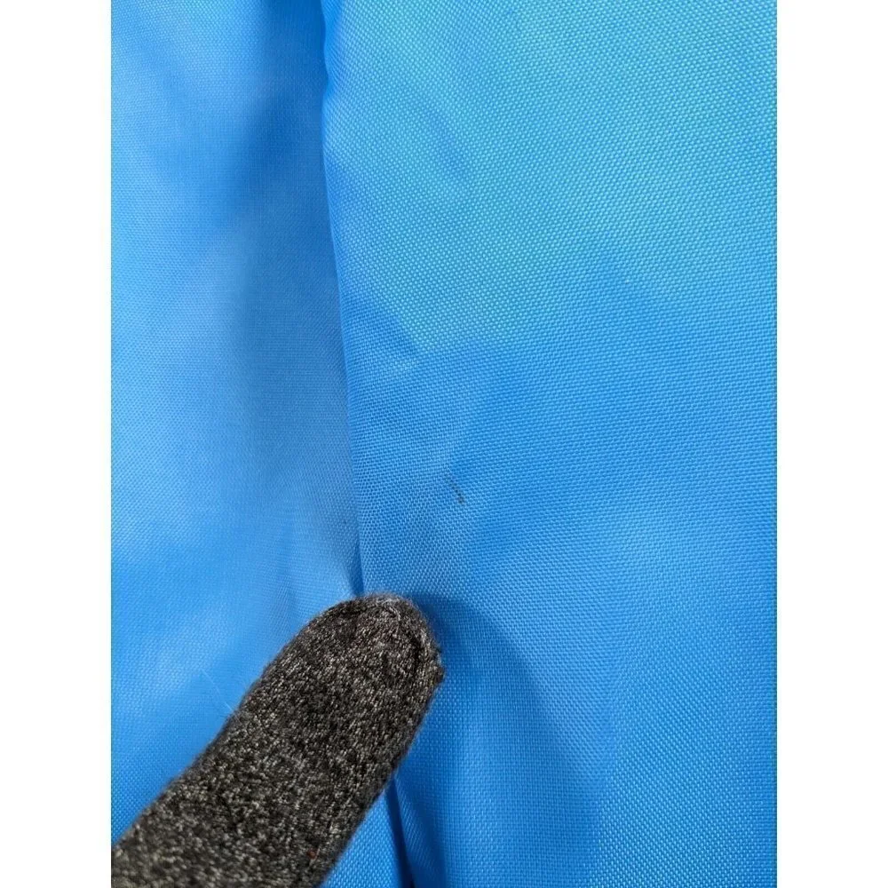 Vintage Butwin Jacket XS Nylon Varsity Style Lined  Front Zip Pocket Blue Gray